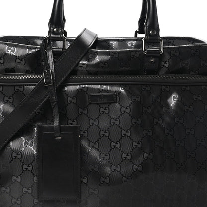 Gucci Imprime Monogram Medium Travel Bag Black 8 of 10