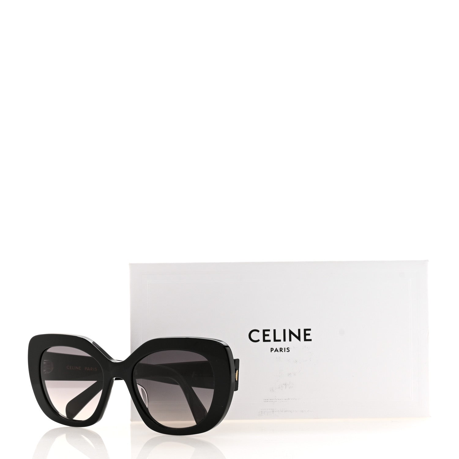 Celine Acetate Triomphe 01 Square Sunglasses CL 40226U Black 7 of 7
