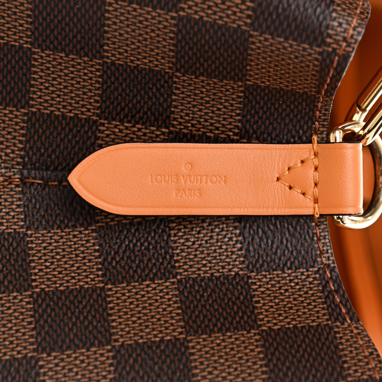 Damier Ebene Neonoe MM Safran