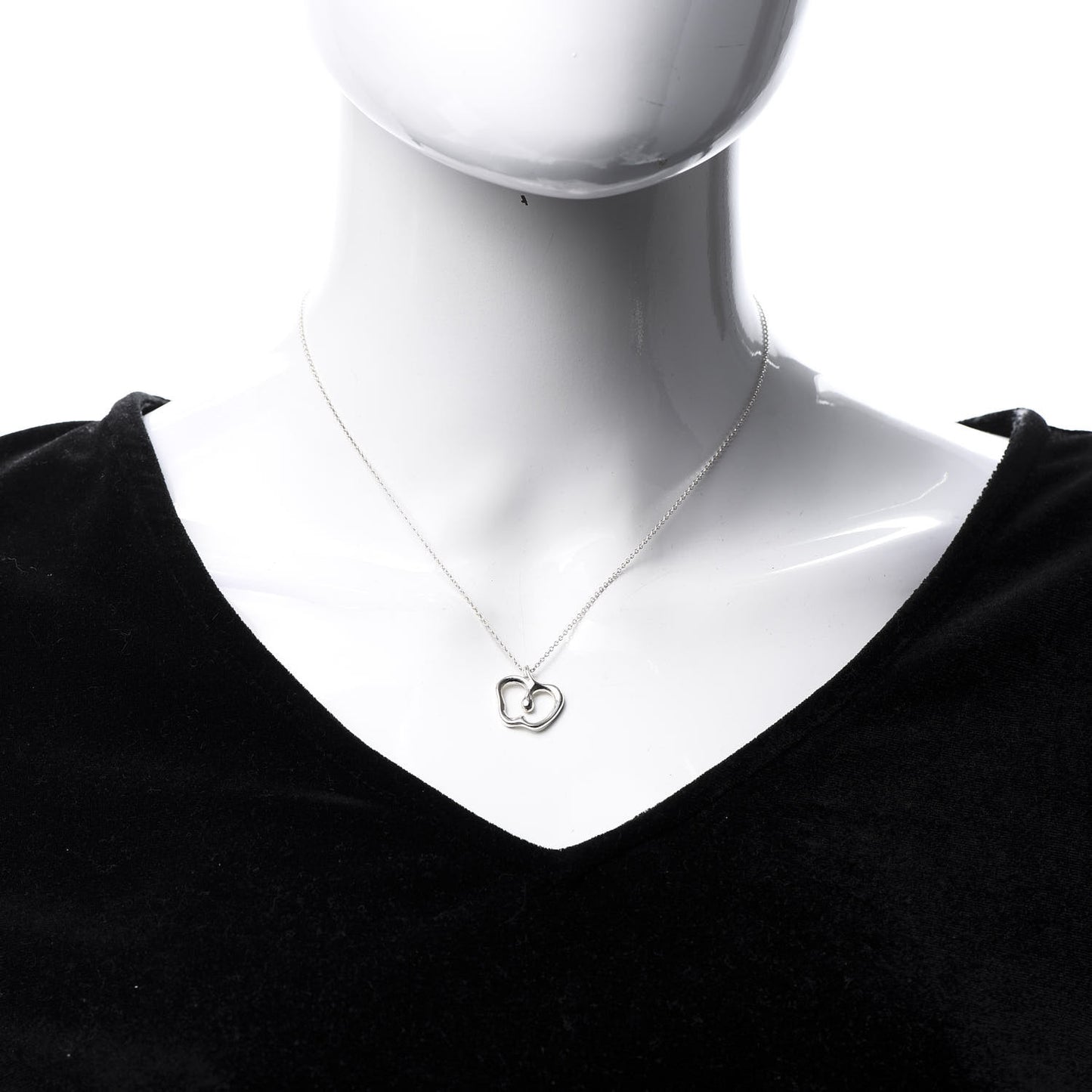 Sterling Silver Elsa Peretti Apple Pendant Necklace