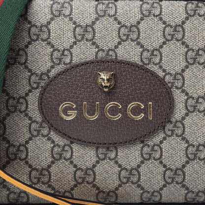 Gucci GG Supreme Monogram Web Neo Vintage Shoulder Bag Beige New Acero Crop 10 of 11