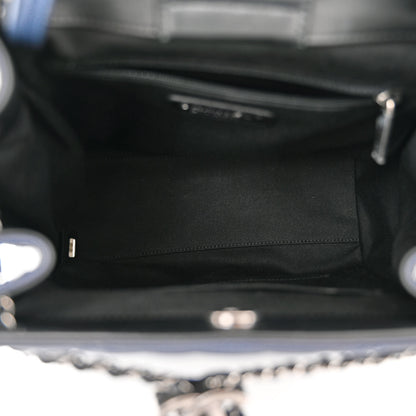 Chanel Caviar Quilted Medium CC Bucket Bag Dark Blue 5 of 10