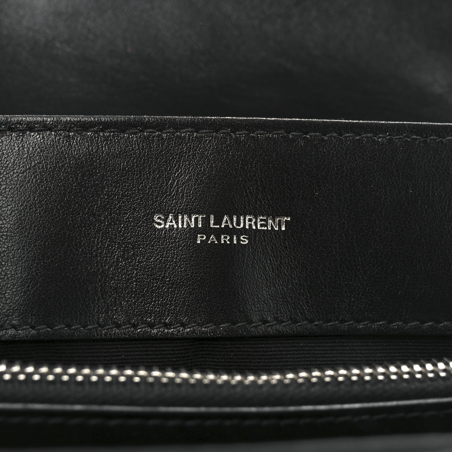 Saint Laurent Calfskin Y Quilted Monogram Medium Loulou Chain Satchel Black 6 of 10