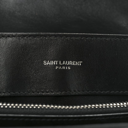 Saint Laurent Calfskin Y Quilted Monogram Medium Loulou Chain Satchel Black 6 of 10