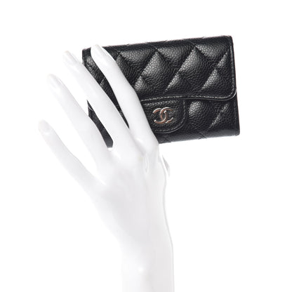Chanel Caviar Quilted Flap Card Holder Black 2 of 11
