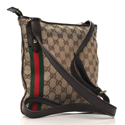 Gucci Monogram Web Jolicoeur Charms Messenger Dark Brown 3 of 14