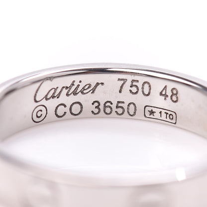 Cartier 18K White Gold 3.5mm LOVE Wedding Band Ring 48 4.5 4 of 4