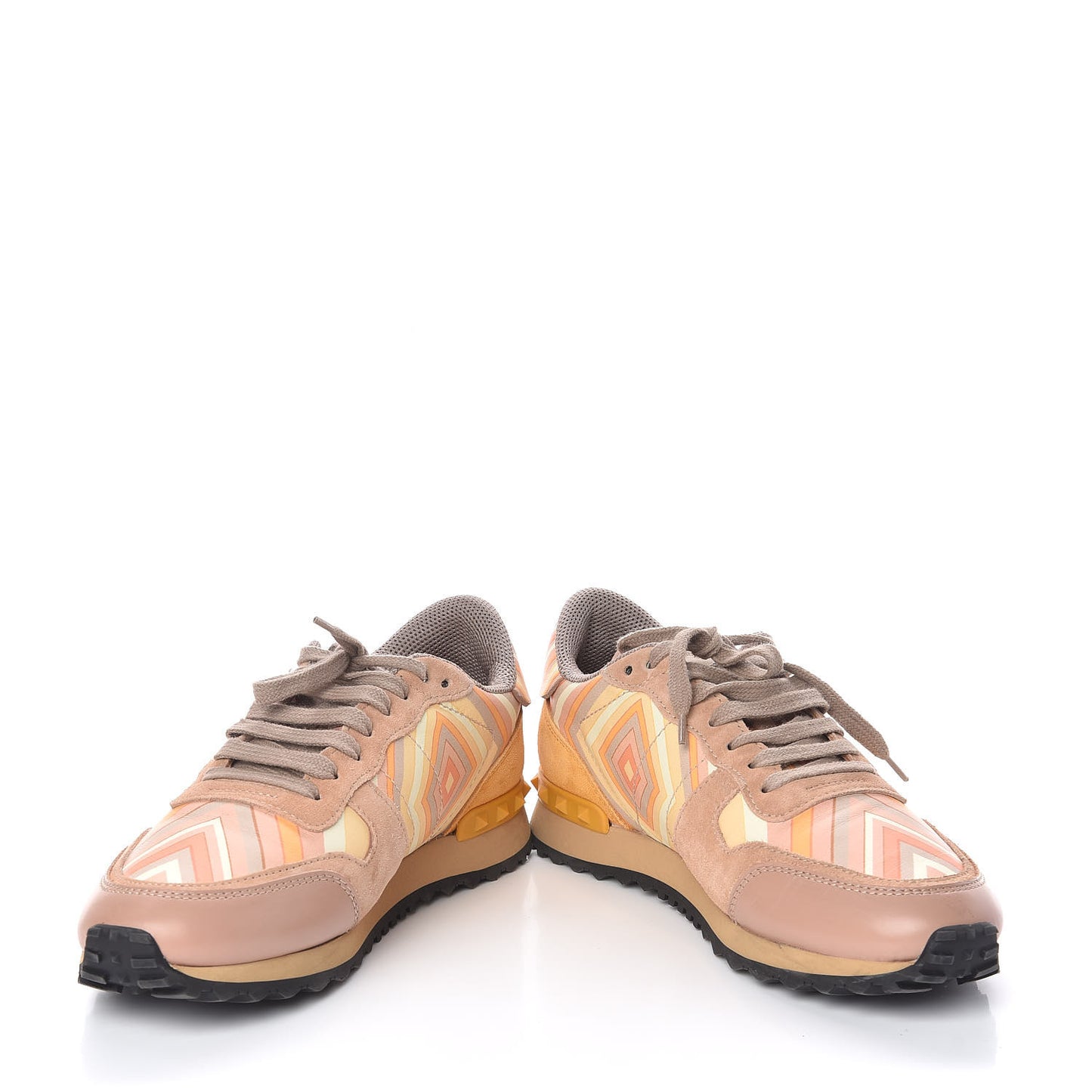 Suede Calfskin Native Couture 1975 Womens Rockrunner Sneakers 38.5 Multicolor
