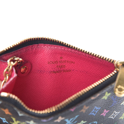 Louis Vuitton Monogram Multicolor Key Pouch Black Grenade 6 of 6