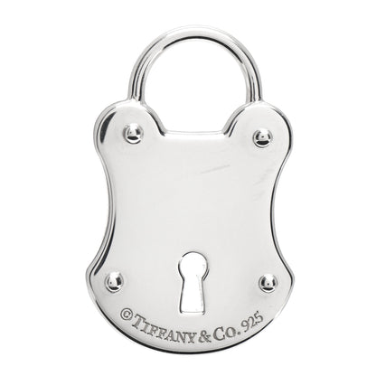 Tiffany Sterling Silver Diamond Lock Pendant 3 of 3