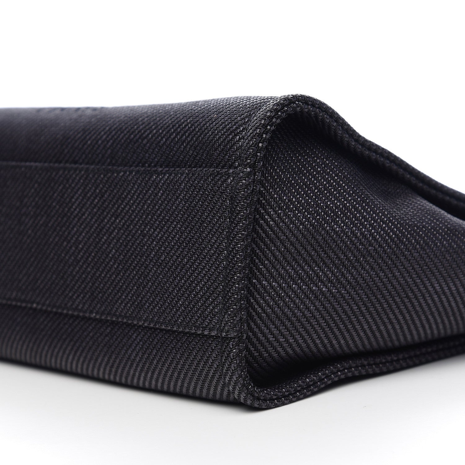 Chanel Mixed Fibers Calfskin Small Deauville Tote Black 9 of 9