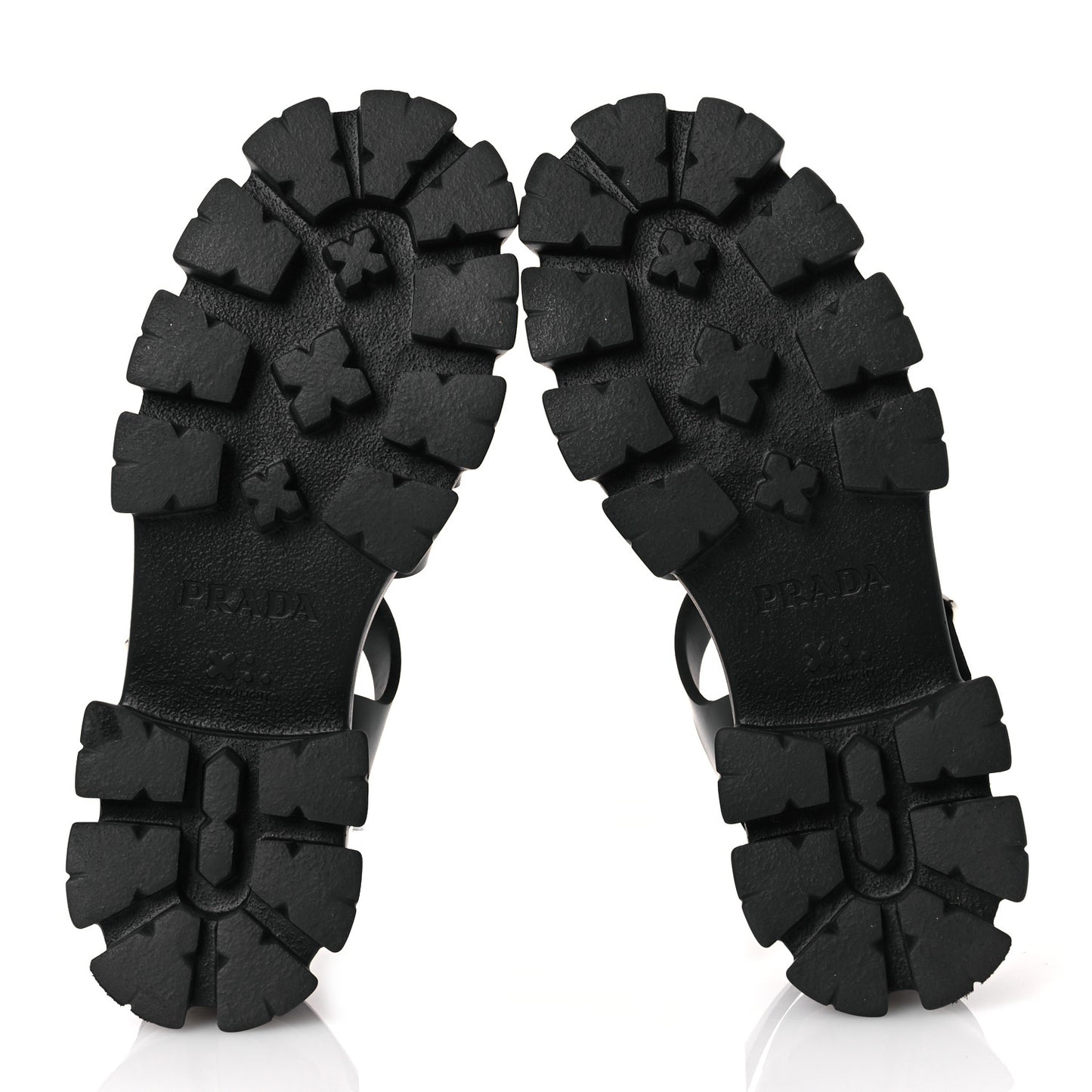 Foam Rubber Triangle Logo Monolith 55mm Cage Sandals 40 Black