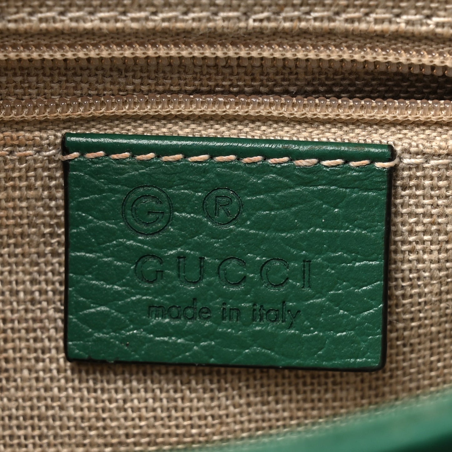 Dollar Calfskin Interlocking G Crossbody Bag Emerald