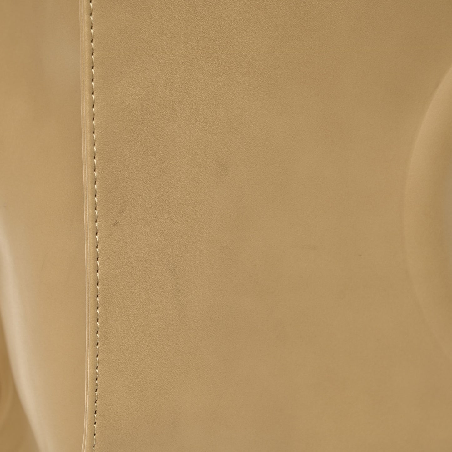 Vegan Leather Medium Shopping Bag Cream