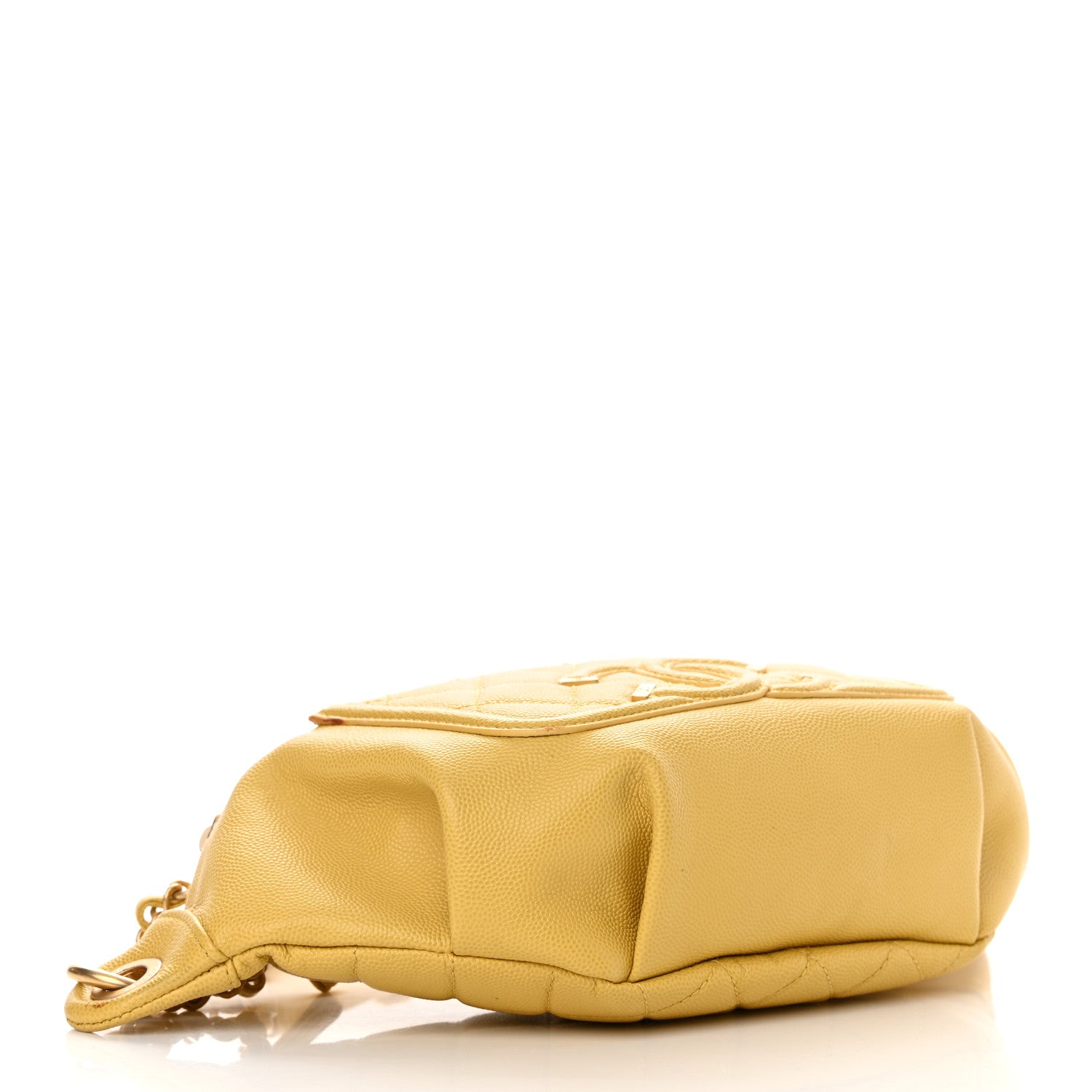 Chanel Caviar Quilted Filigree Waist Bag Yellow 4 of 15