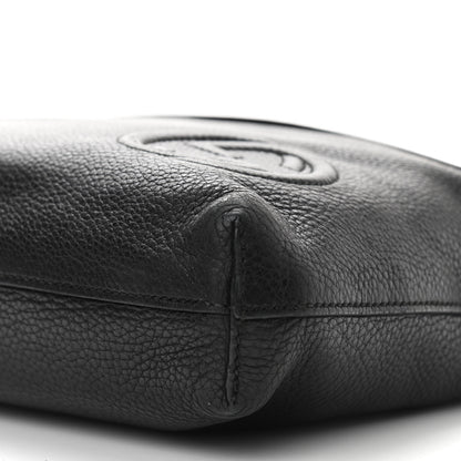 Gucci Pebbled Calfskin Medium Soho Messenger Bag Black 10 of 11