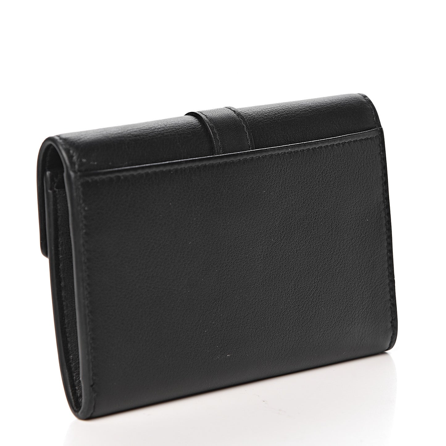 Smooth Calfskin Envelope Wallet Black