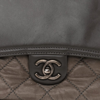 Chanel Iridescent Calfskin In The Mix Flap Dark Grey 8 of 10