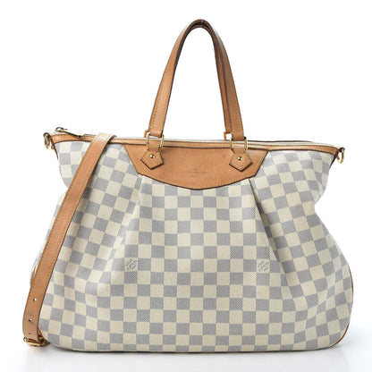 Louis Vuitton Damier Azur Siracusa GM 1 of 9