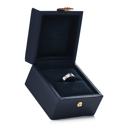 Louis Vuitton 18K White Gold Empreinte LV Ring 53 6.25 6 of 6