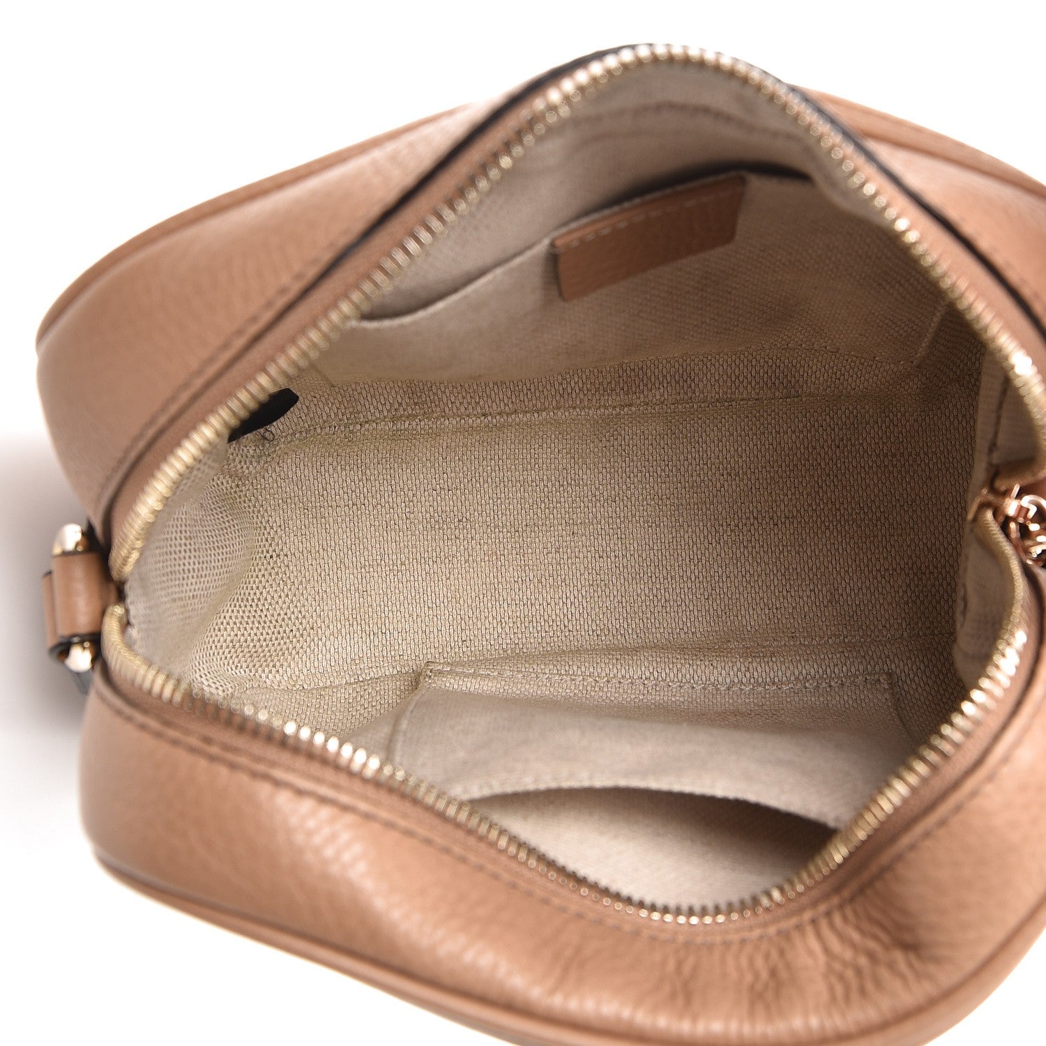 Gucci Pebbled Calfskin Small Soho Disco Bag Camelia 5 of 10