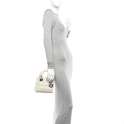 Christian Dior Lambskin Cannage Mini Lady Dior White 2 of 10