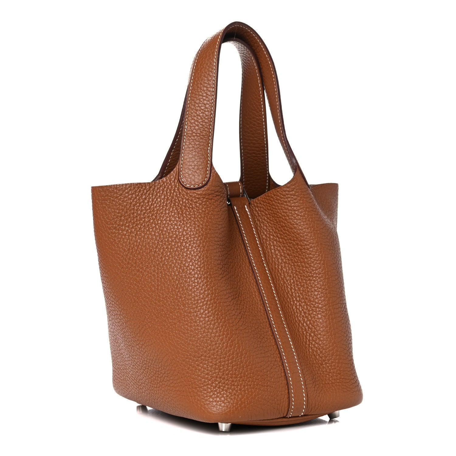 Hermes Taurillon Clemence Picotin Lock 18 PM Gold 3 of 11