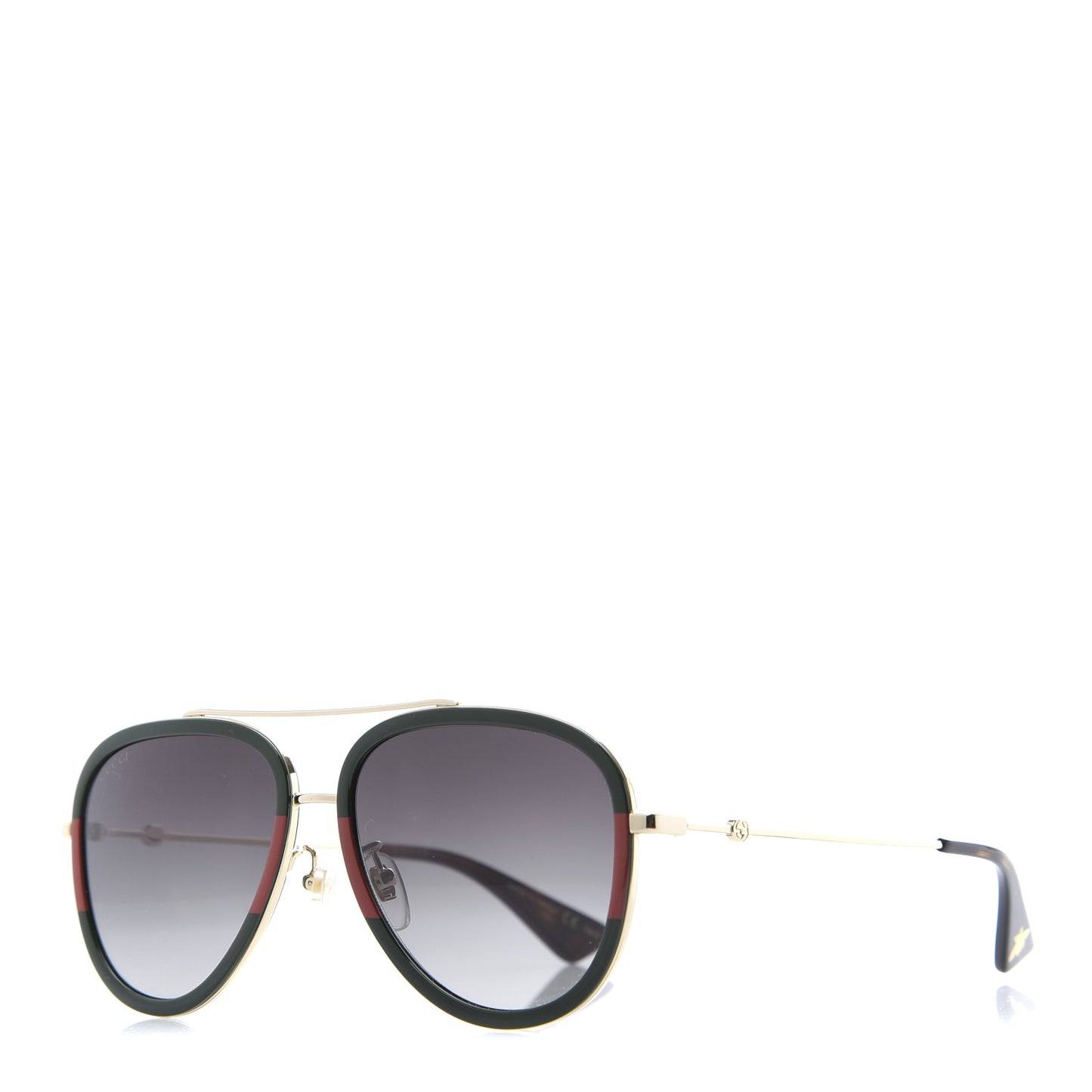 Acetate Web Aviator Sunglasses GG0062S Green Red