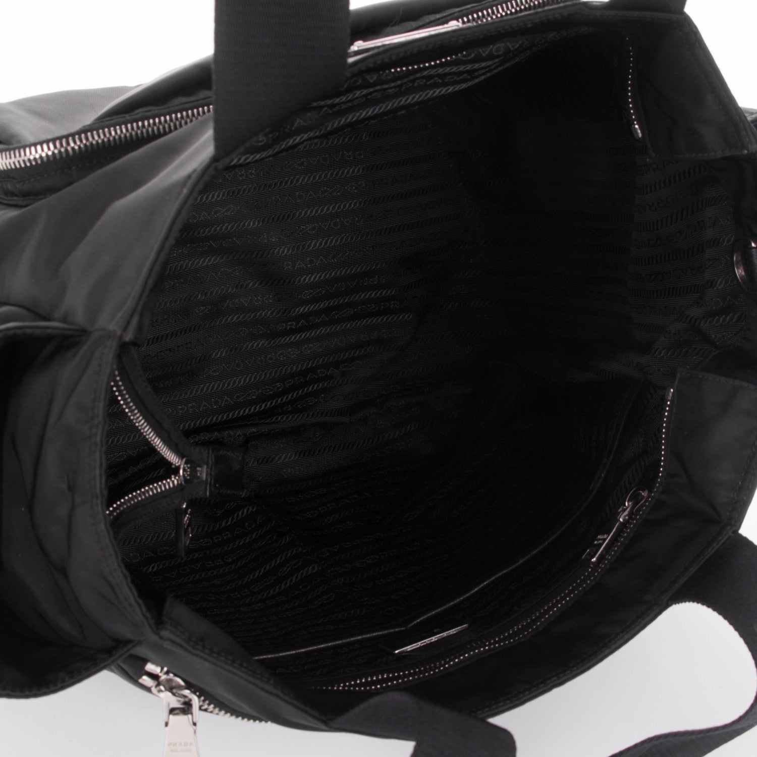 Prada Tessuto Nylon Vela Diaper Bag Black 5 of 7