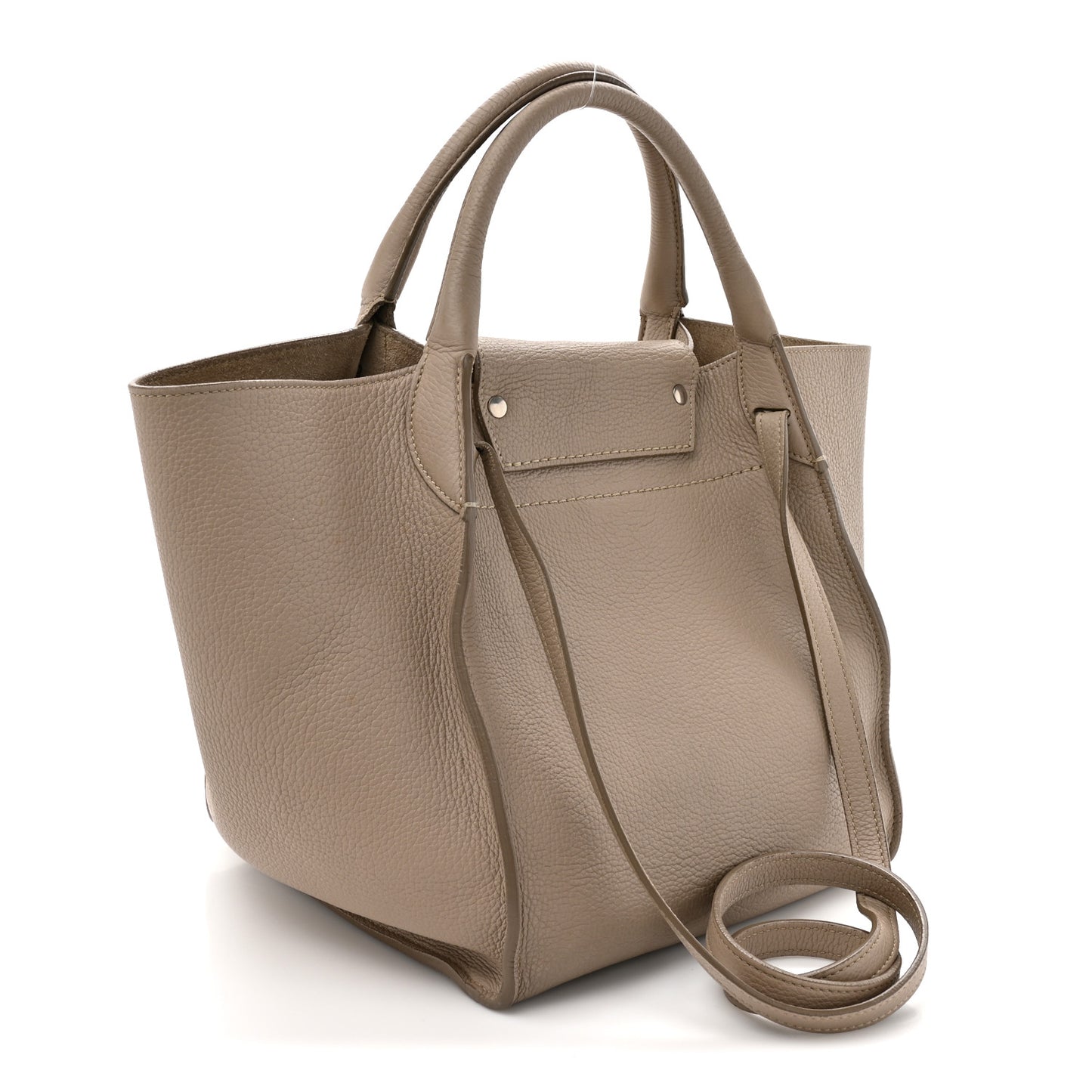 Supple Grained Calfskin Small Big Bag Light Taupe
