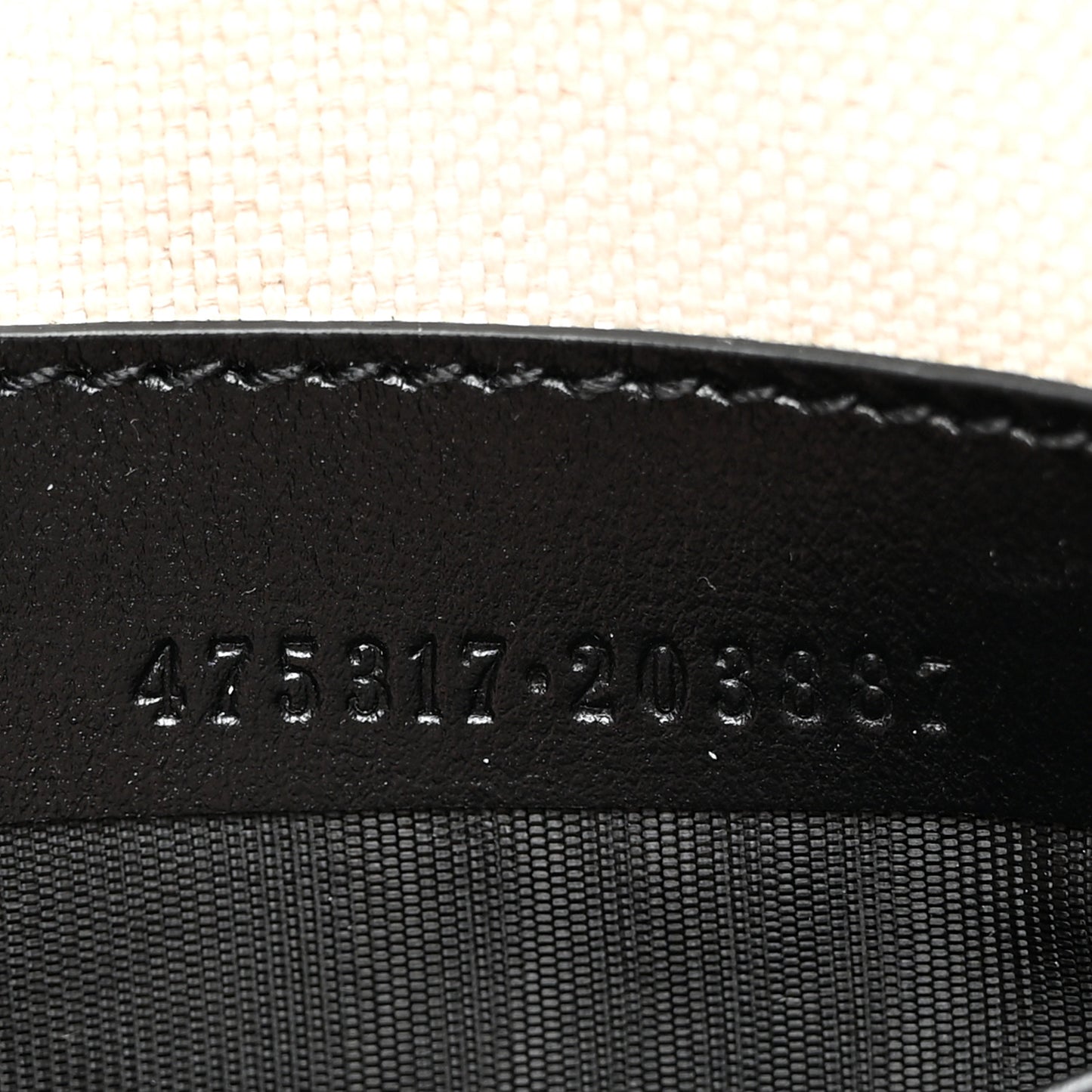 Calfskin GG Marmont Zip Pouch Black