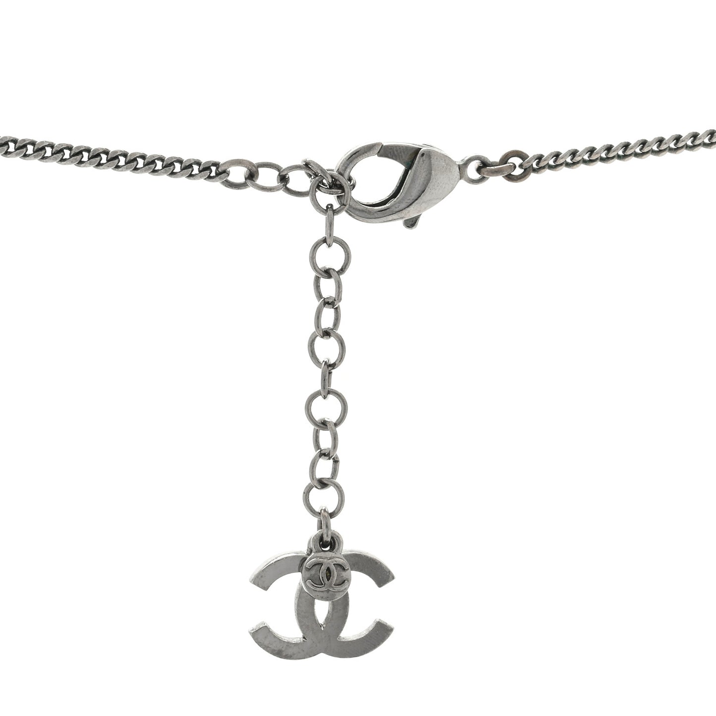 CC Multi Charm Necklace Ruthenium Black