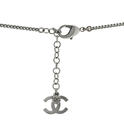 Chanel CC Multi Charm Necklace Ruthenium Black 4 of 4