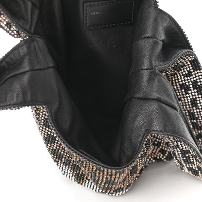 Alexander Wang Crystal Leopard Mini Wanglock Shopper Black Brown 5 of 9