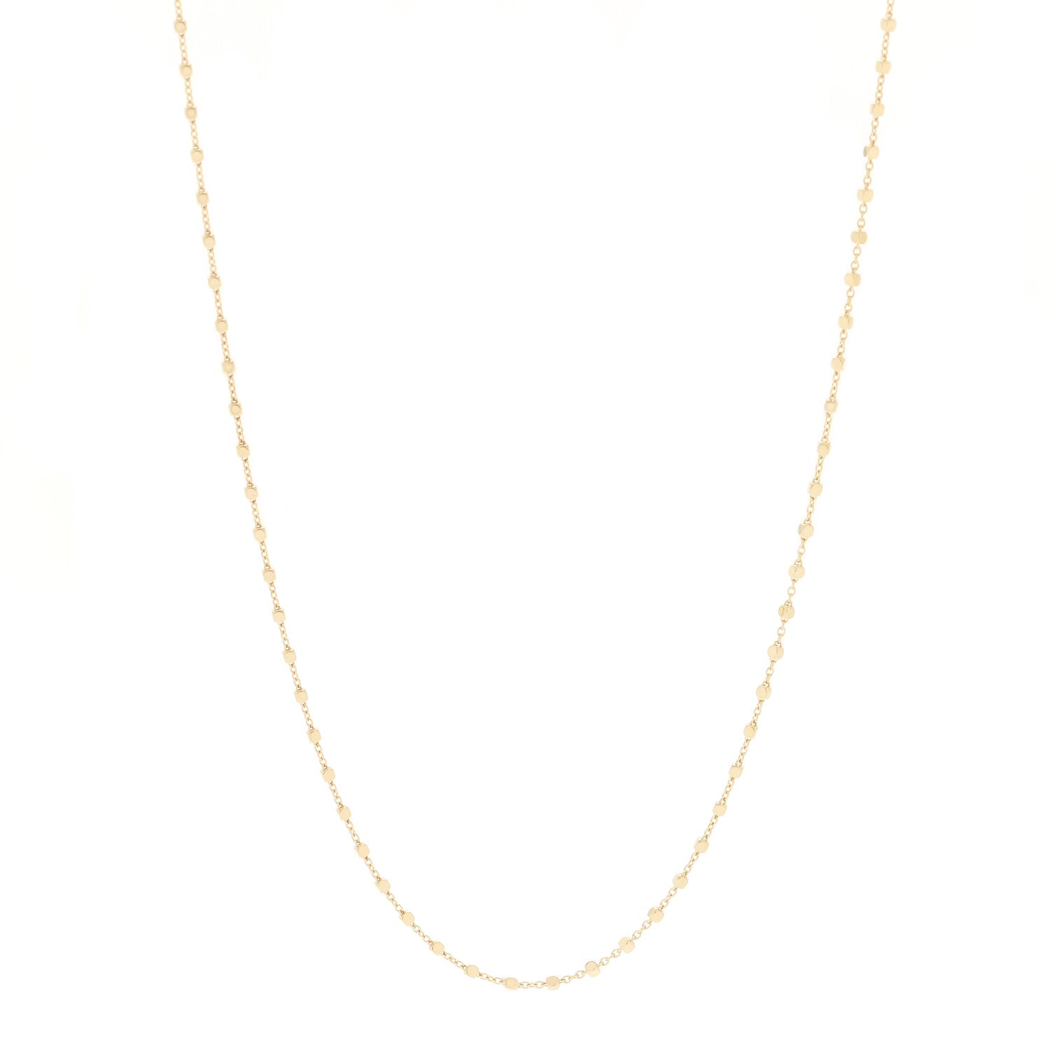 Cartier 18K Yellow Gold Cube Chain Necklace 1 of 5