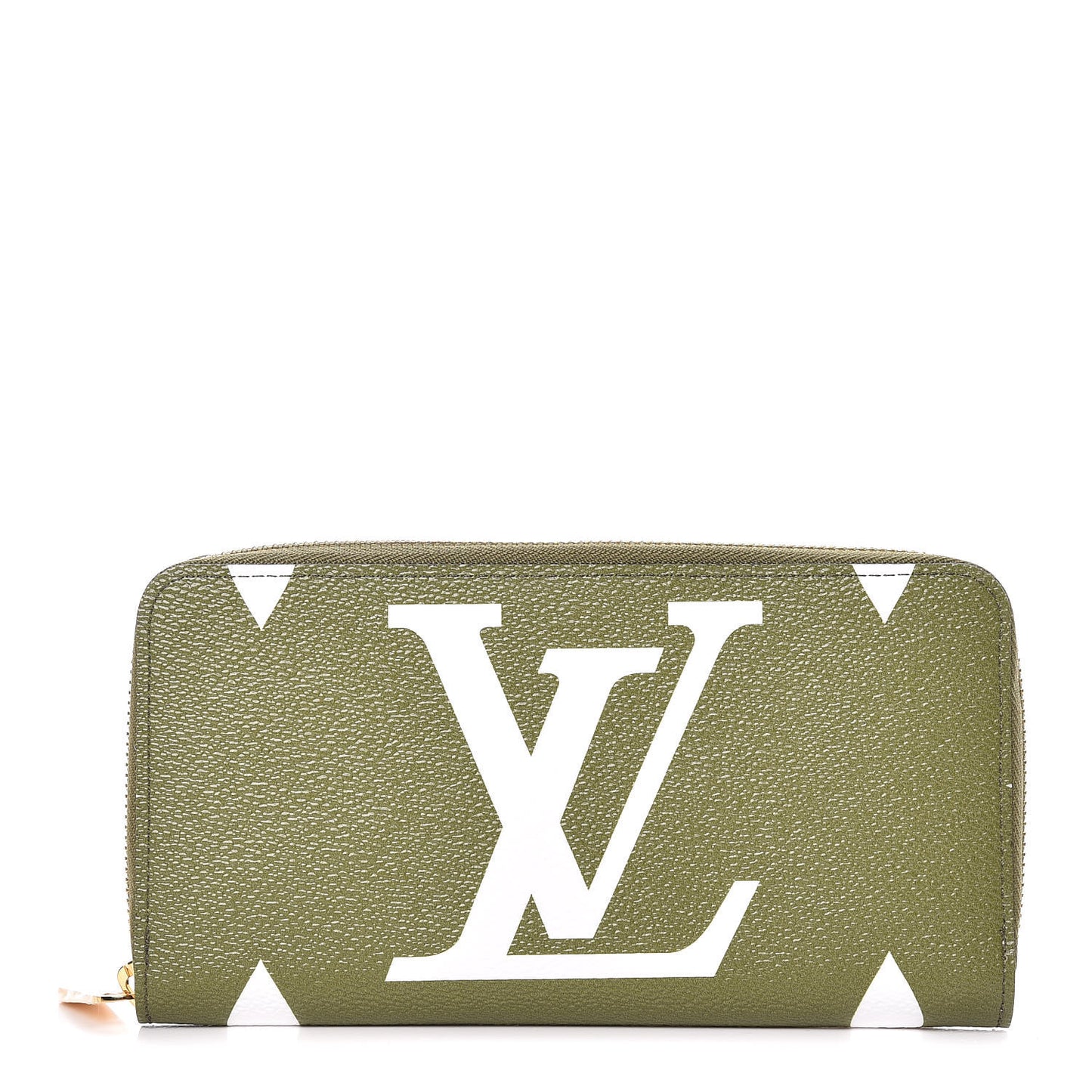 Monogram Giant Zippy Wallet Kaki White