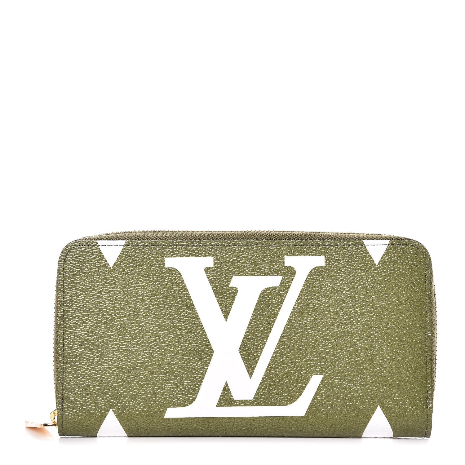 Louis Vuitton Monogram Giant Zippy Wallet Kaki White 1 of 9