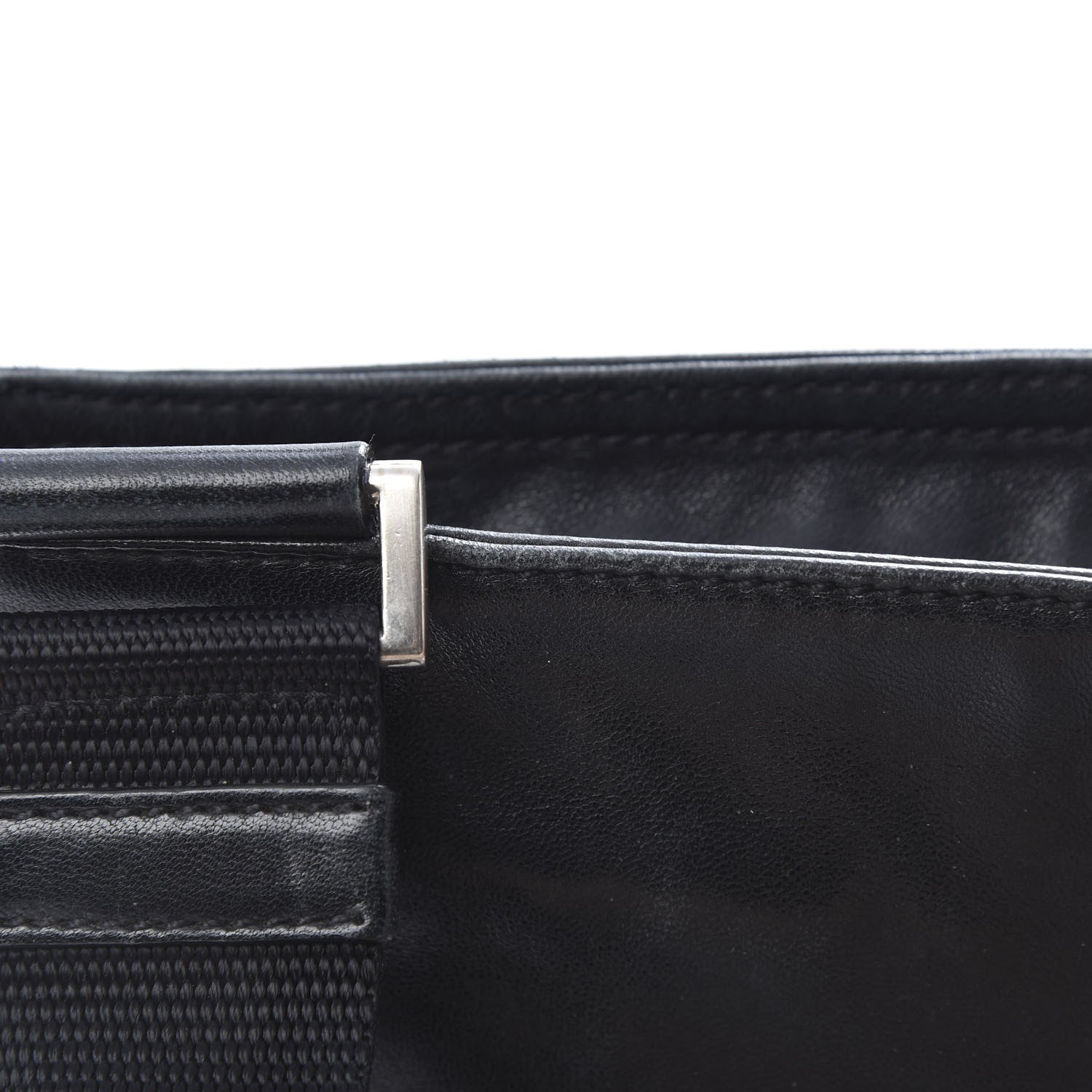 Prada Nappa Flat Messenger Bag Black 14 of 15