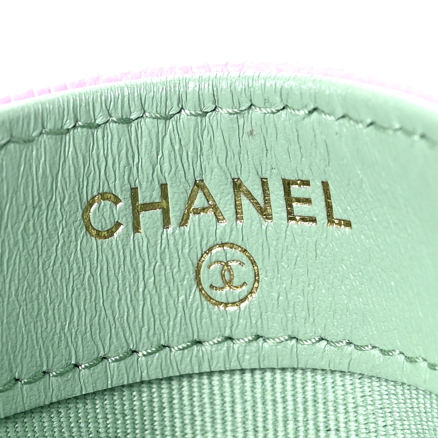 Chanel Caviar Metal Perforated Quilted Card Holder Lilas 6 of 7