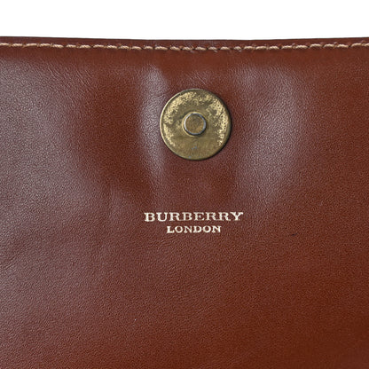 Burberry Haymarket Check Shoulder Bag Military Red 6 of 9