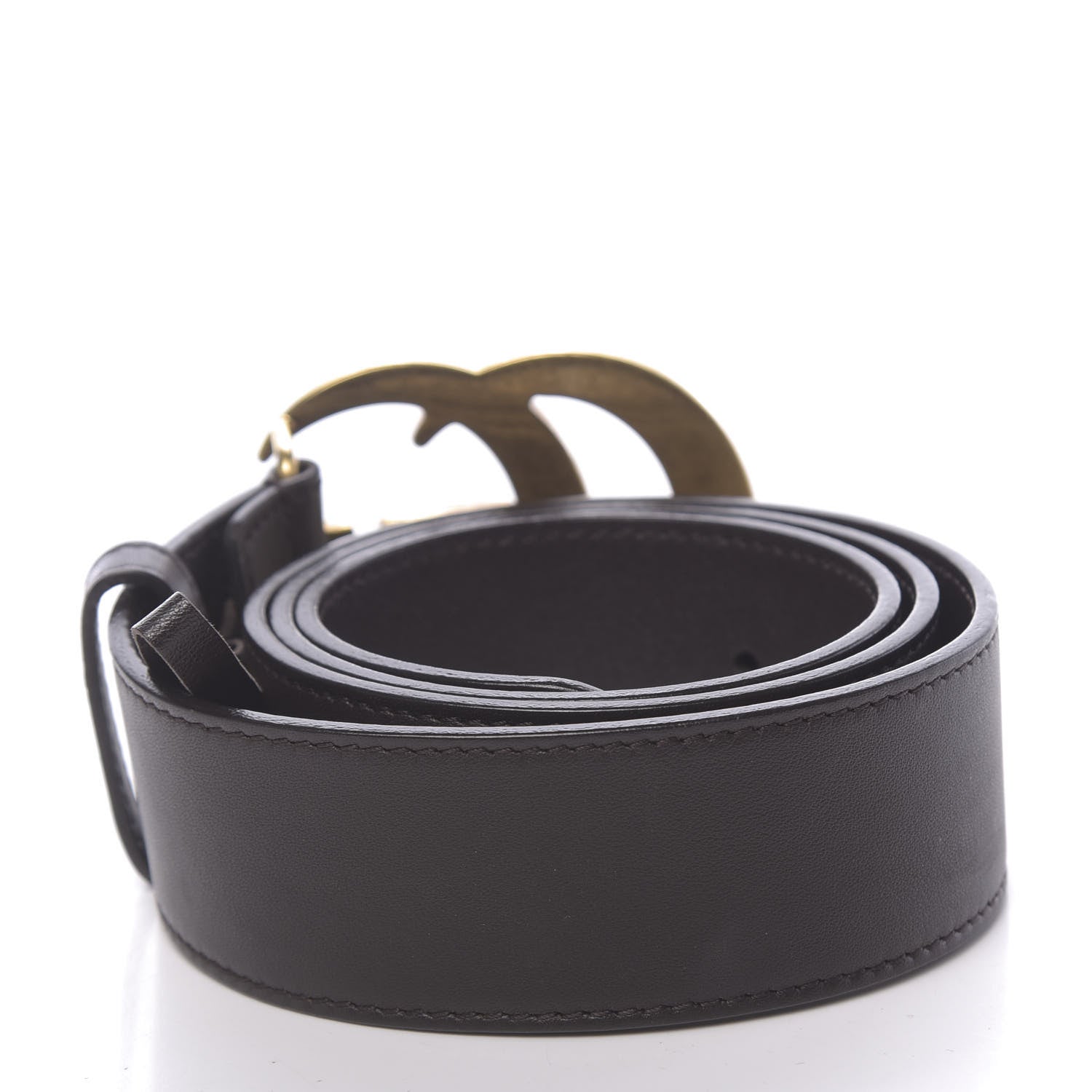 Gucci Moon Calfskin Double G 40mm Belt 80 32 Dark Cocoa 2 of 5