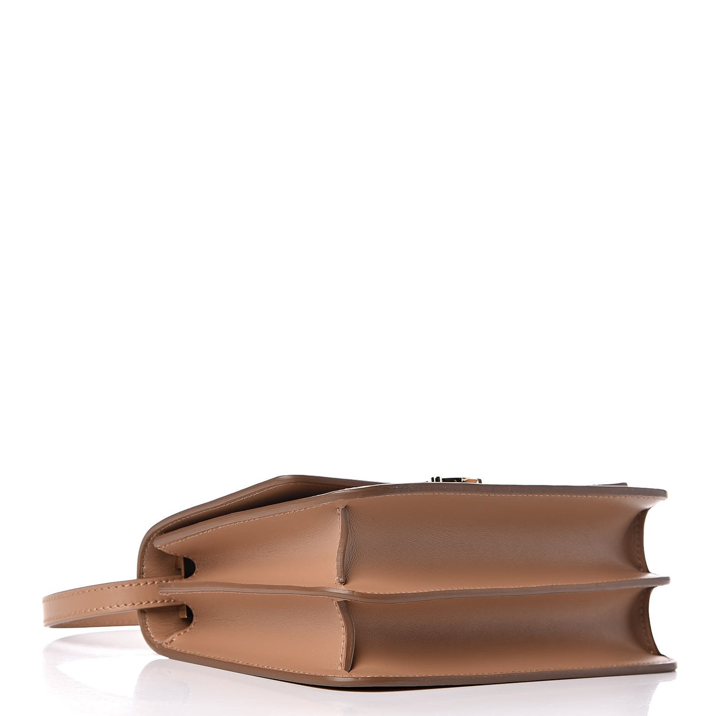Calfskin Monogram Embossed Small TB Bag Light Camel