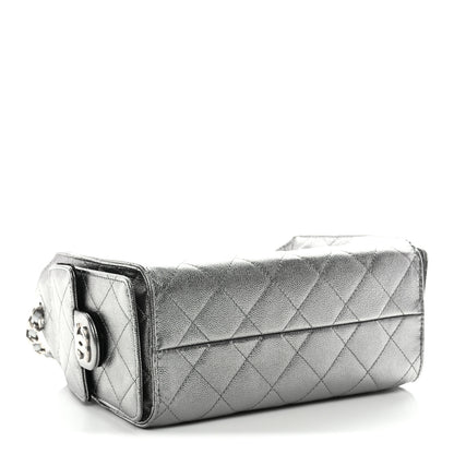 Chanel Metallic Caviar Quilted Mini Chanel 25 Handbag Anthracite 4 of 10