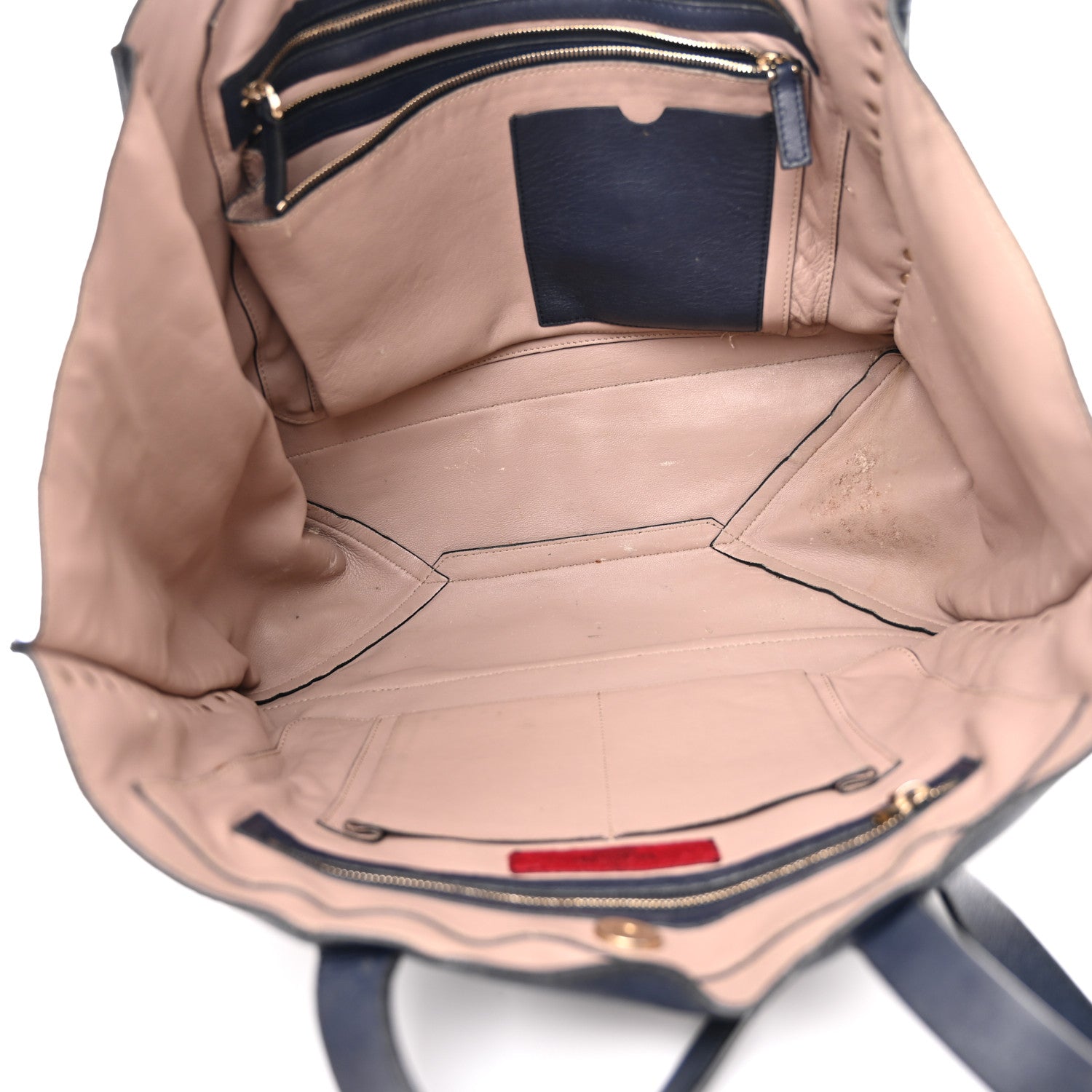 Valentino Garavani Nappa Medium Rockstud Soft Tote Marine 5 of 20