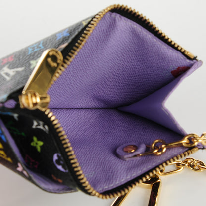 Louis Vuitton Monogram Multicolor Key Pouch Black Violet 5 of 7