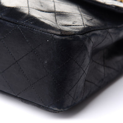 Chanel Lambskin Quilted Medium Double Flap Black 9 of 11