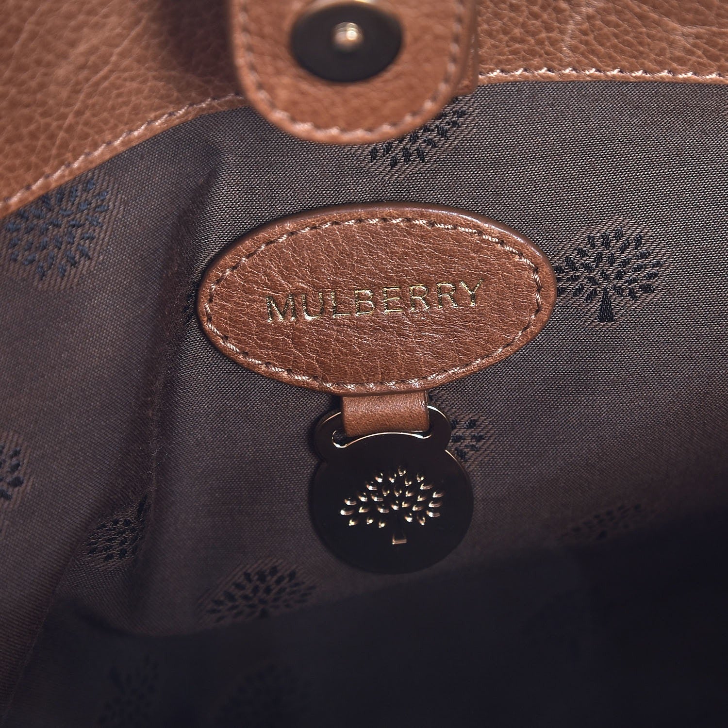 Mulberry Classic Grain Small Bayswater Double Zip Tote Oak 7 of 10