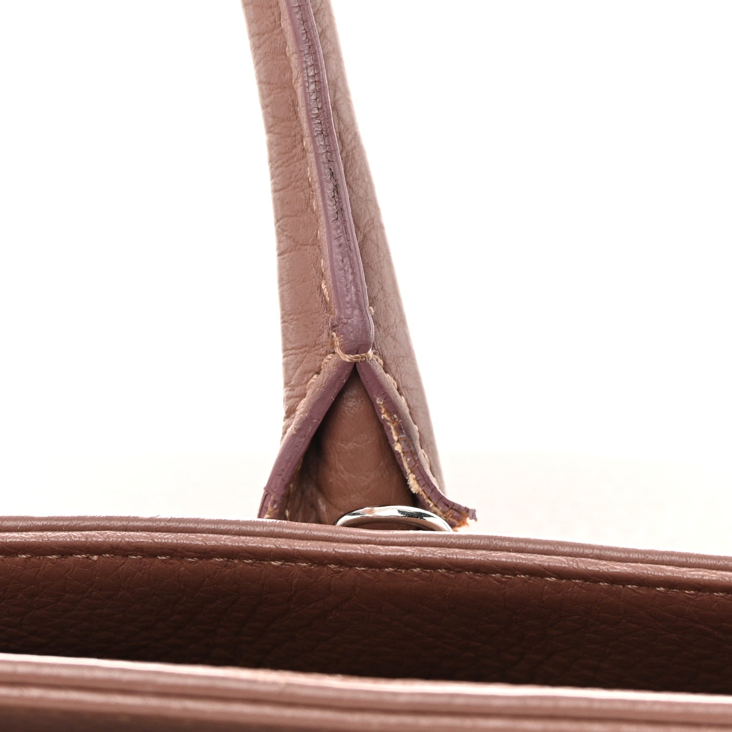 Calfskin XL Cerf Executive Shopper Tote Mauve