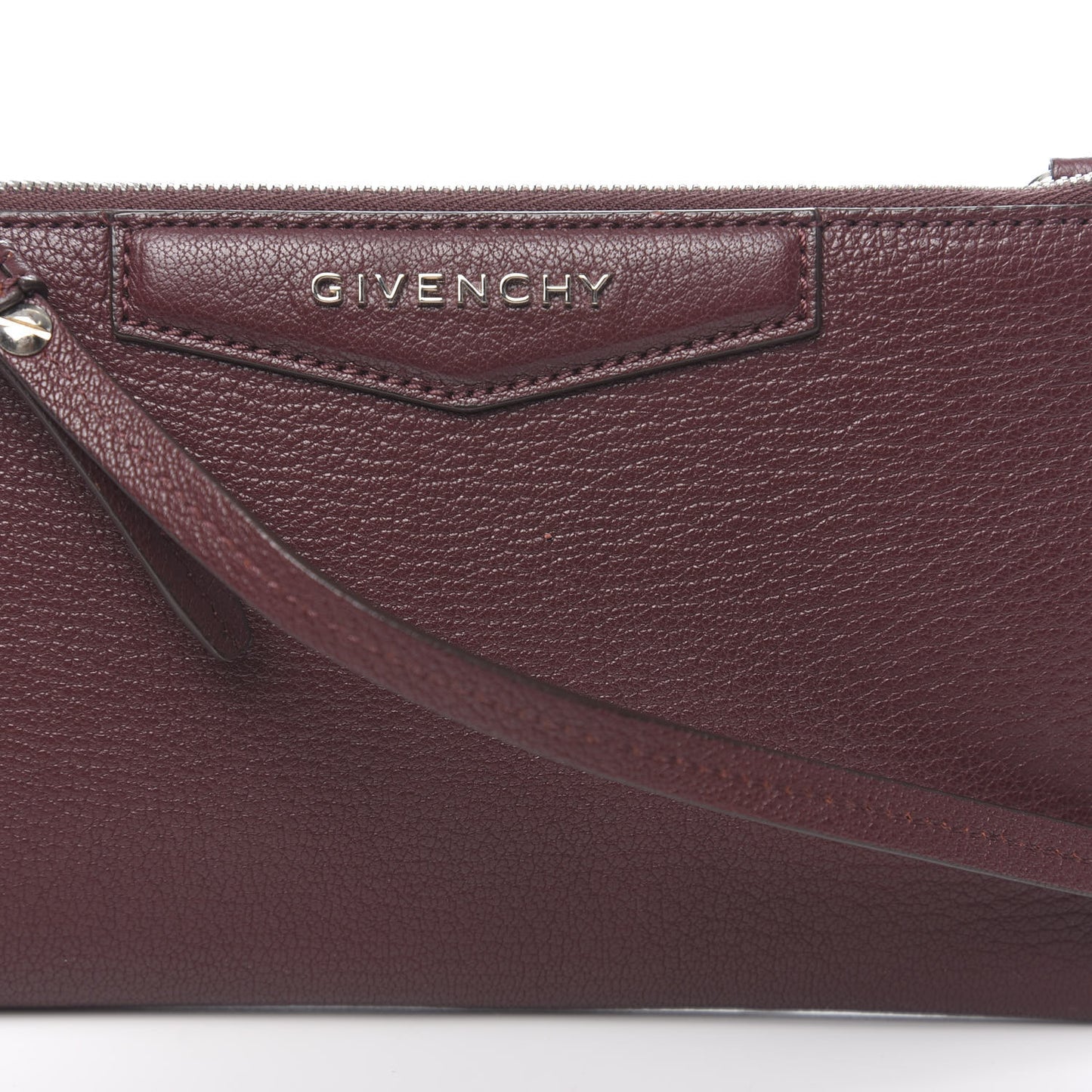 Grained Goatskin Antigona Crossbody Oxblood