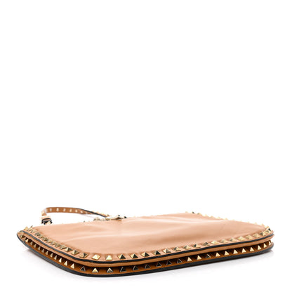 Valentino Garavani Vitello Rockstud Shoulder Satchel Light Cuir 4 of 11
